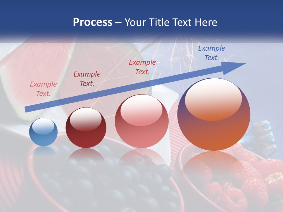 A Plate Of Watermelon And Berries With A Sparkler PowerPoint Template