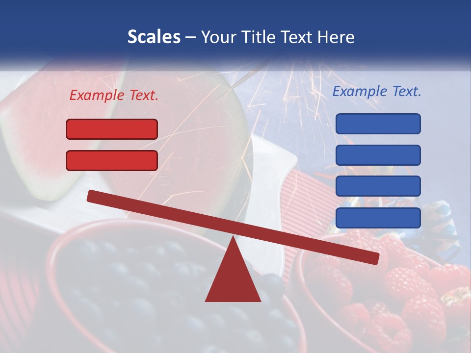 A Plate Of Watermelon And Berries With A Sparkler PowerPoint Template