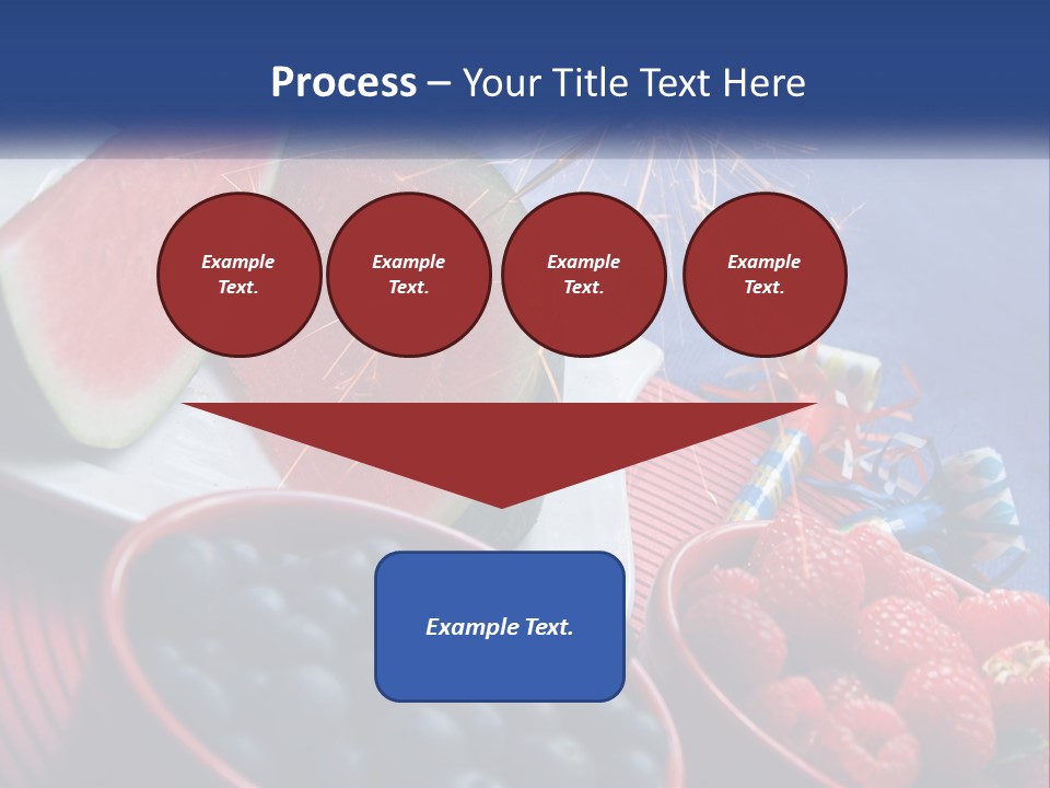 A Plate Of Watermelon And Berries With A Sparkler PowerPoint Template