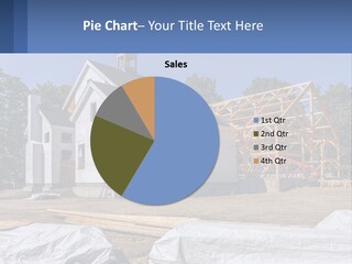 A House Under Construction With A Blue Sky In The Background PowerPoint Template