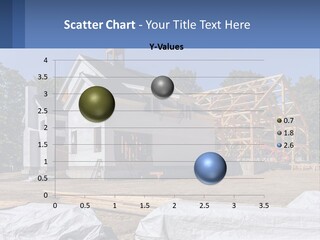 A House Under Construction With A Blue Sky In The Background PowerPoint Template