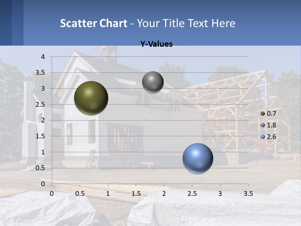 A House Under Construction With A Blue Sky In The Background PowerPoint Template