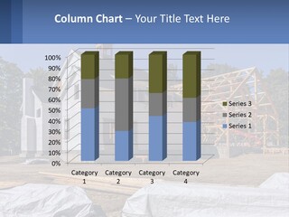 A House Under Construction With A Blue Sky In The Background PowerPoint Template