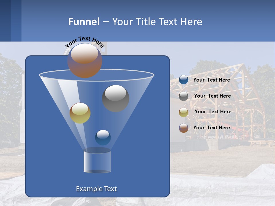 A House Under Construction With A Blue Sky In The Background PowerPoint Template