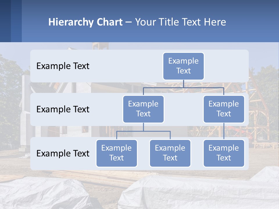 A House Under Construction With A Blue Sky In The Background PowerPoint Template