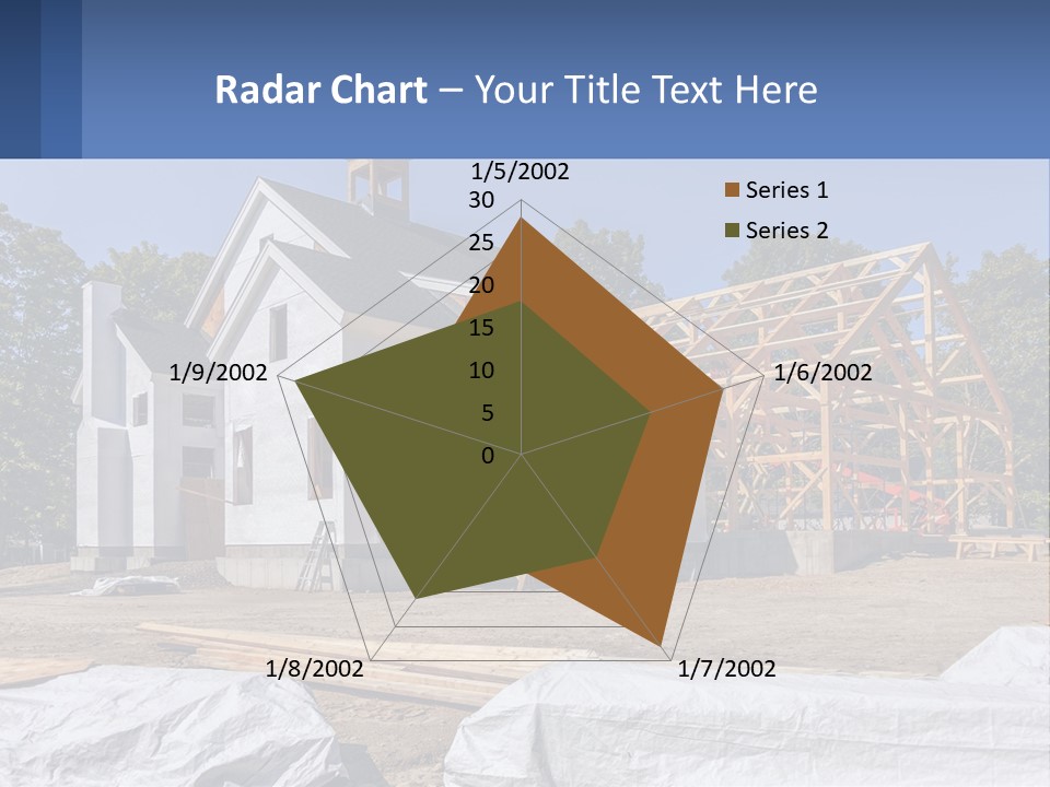 A House Under Construction With A Blue Sky In The Background PowerPoint Template