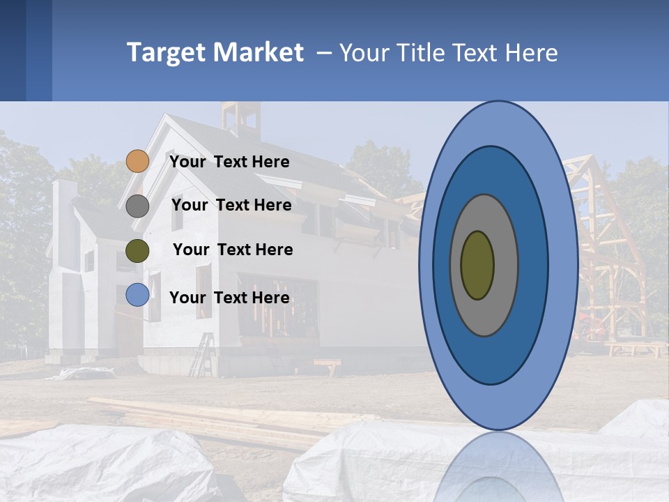 A House Under Construction With A Blue Sky In The Background PowerPoint Template