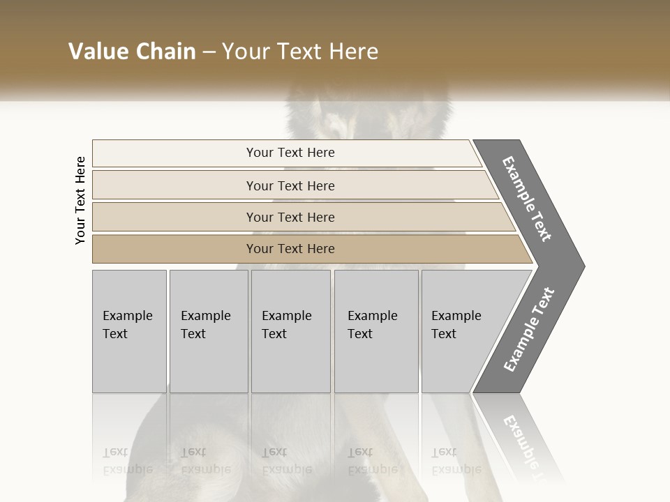 A Dog Sitting Down With A White Background PowerPoint Template