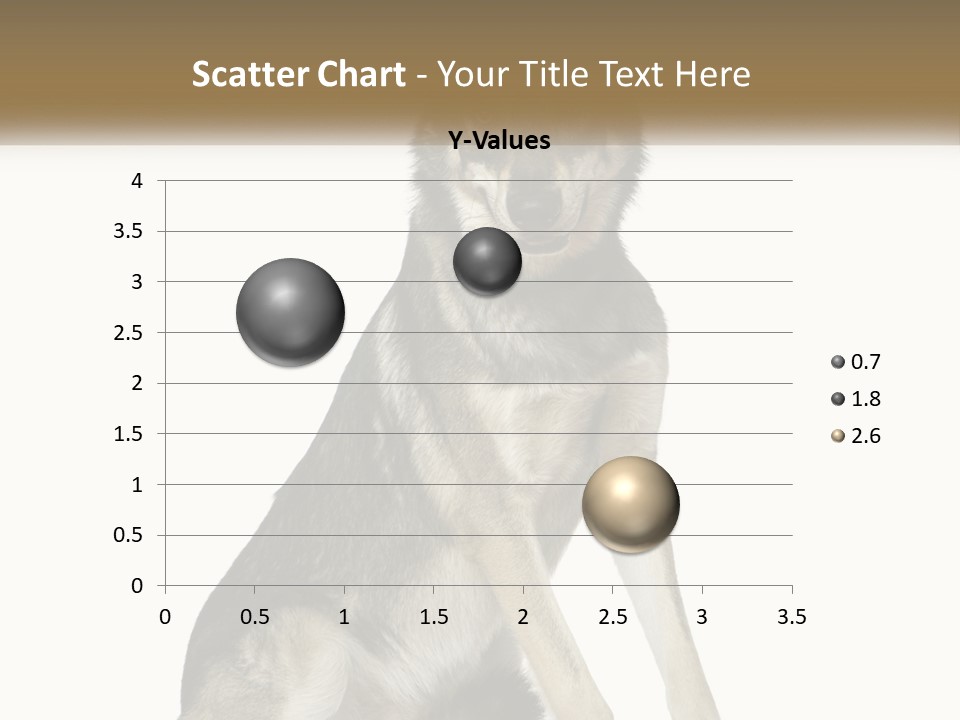 A Dog Sitting Down With A White Background PowerPoint Template