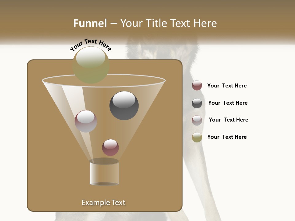 A Dog Sitting Down With A White Background PowerPoint Template