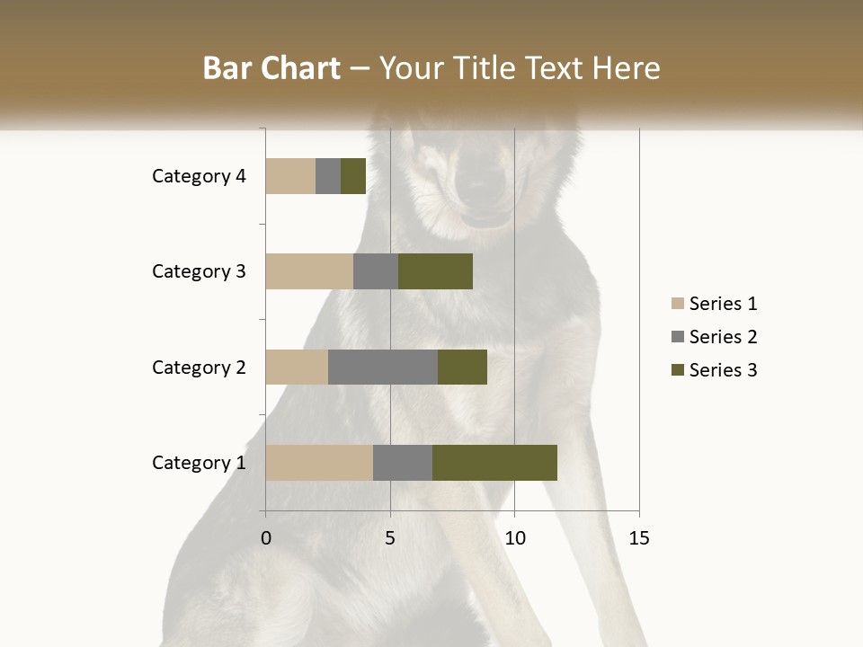 A Dog Sitting Down With A White Background PowerPoint Template