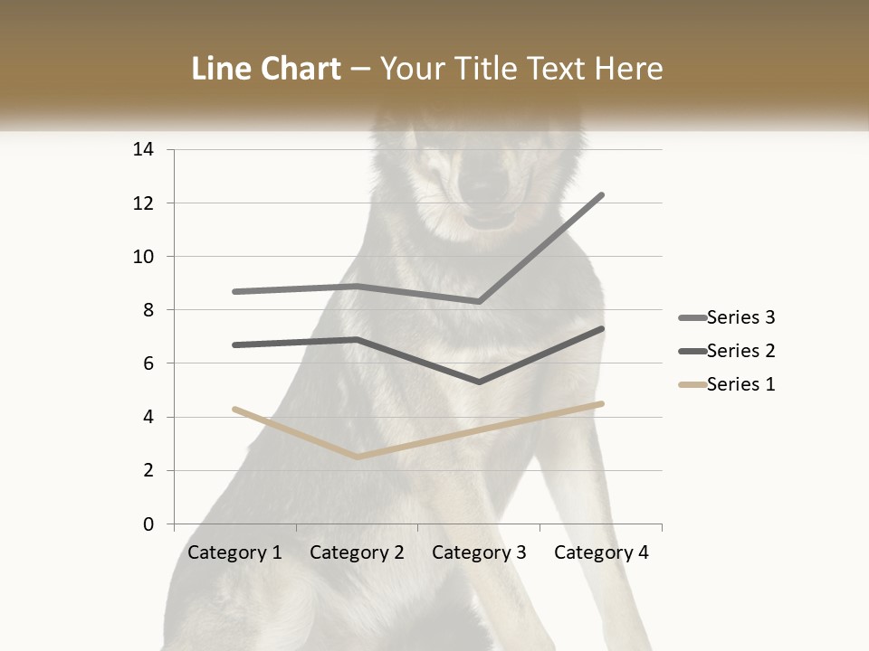 A Dog Sitting Down With A White Background PowerPoint Template