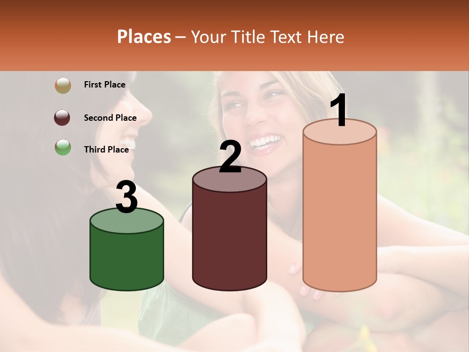 Two Women Sitting Next To Each Other Talking PowerPoint Template