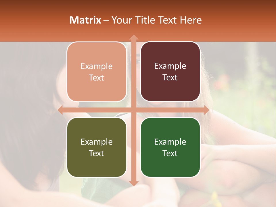 Two Women Sitting Next To Each Other Talking PowerPoint Template