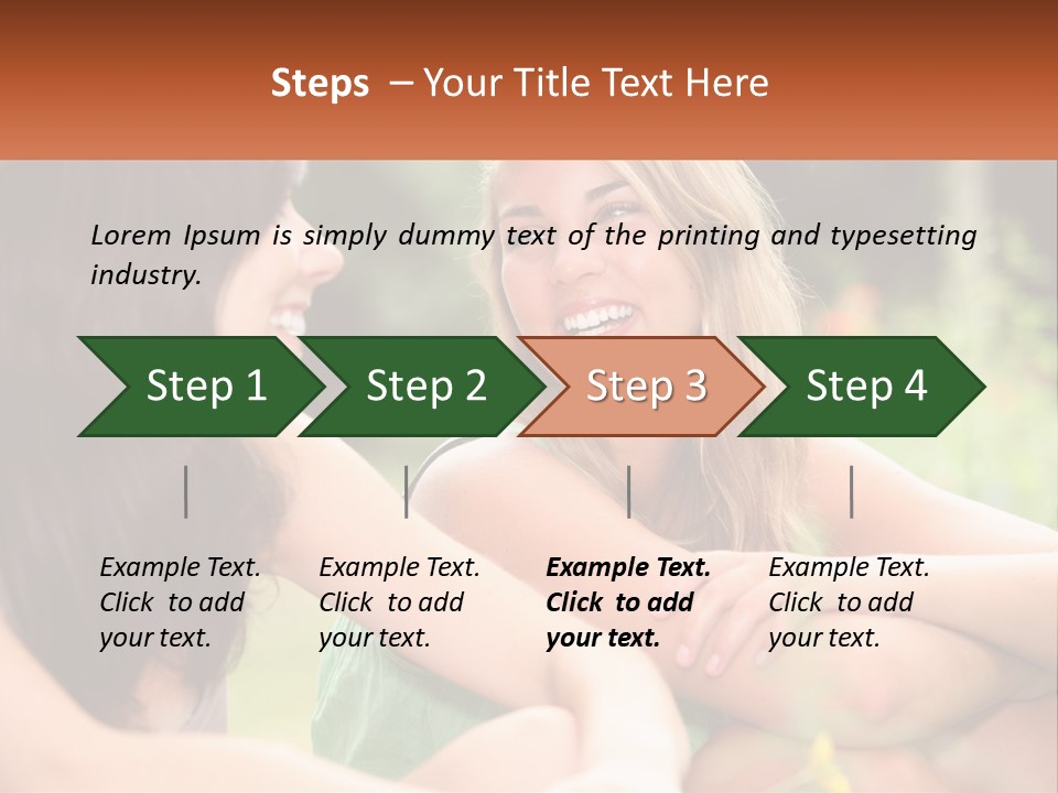 Two Women Sitting Next To Each Other Talking PowerPoint Template