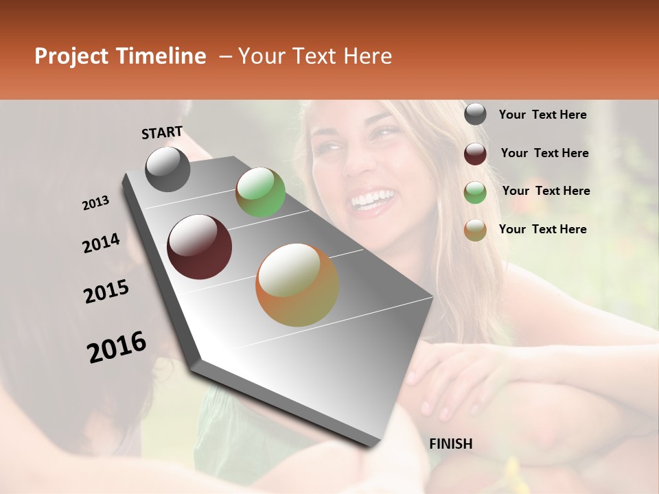 Two Women Sitting Next To Each Other Talking PowerPoint Template