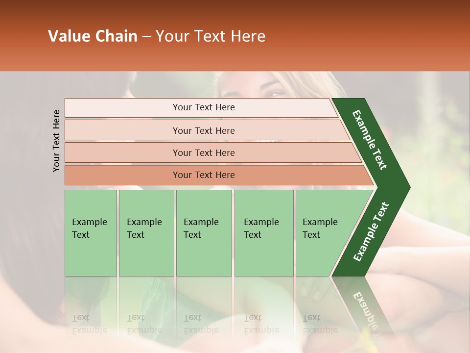 Two Women Sitting Next To Each Other Talking PowerPoint Template