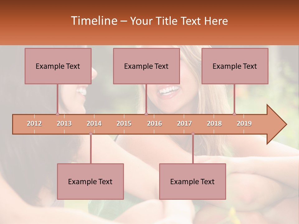 Two Women Sitting Next To Each Other Talking PowerPoint Template