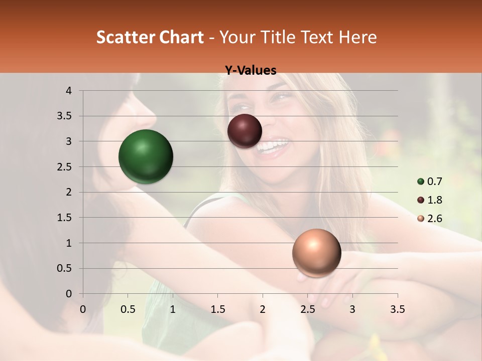 Two Women Sitting Next To Each Other Talking PowerPoint Template