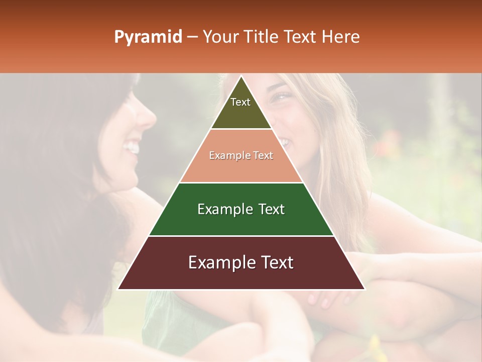 Two Women Sitting Next To Each Other Talking PowerPoint Template