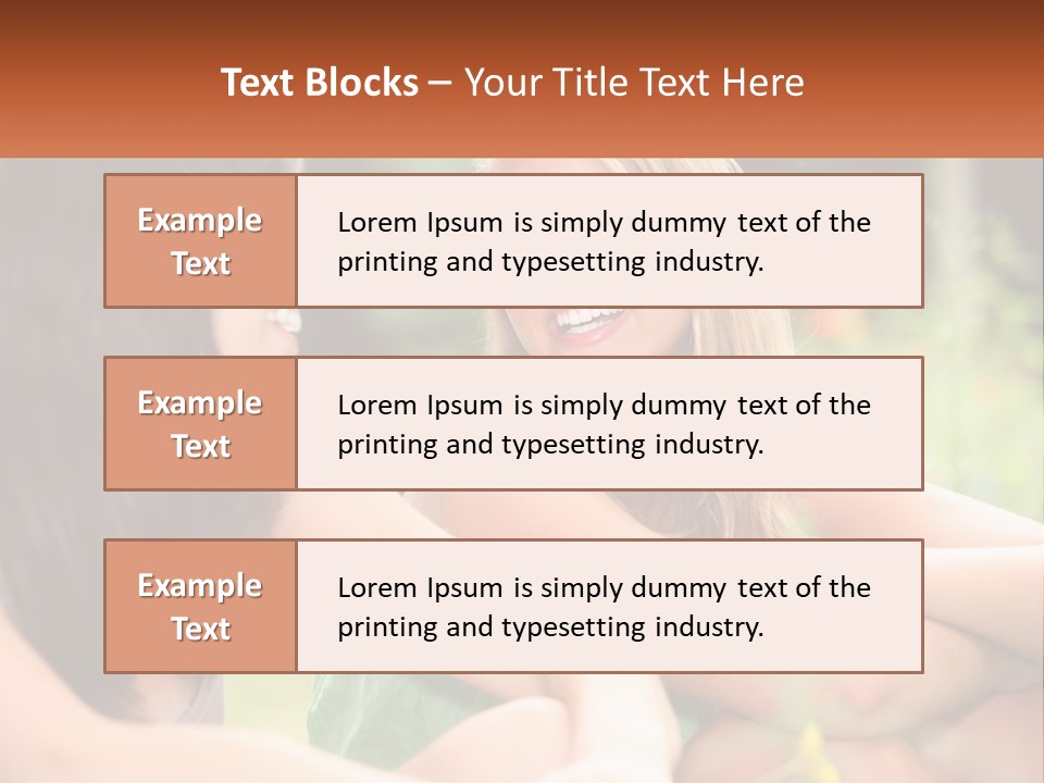 Two Women Sitting Next To Each Other Talking PowerPoint Template