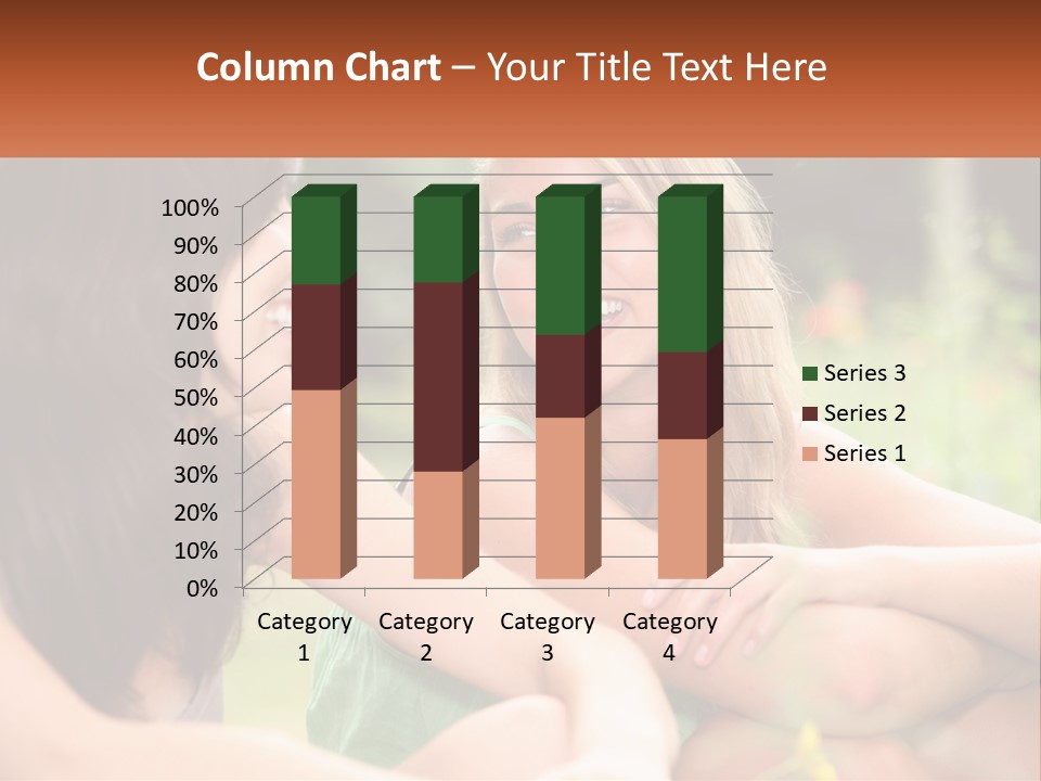 Two Women Sitting Next To Each Other Talking PowerPoint Template