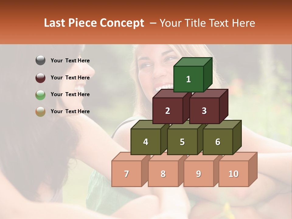 Two Women Sitting Next To Each Other Talking PowerPoint Template