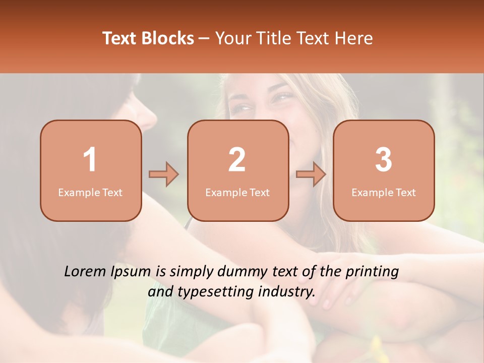Two Women Sitting Next To Each Other Talking PowerPoint Template