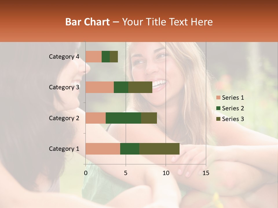 Two Women Sitting Next To Each Other Talking PowerPoint Template