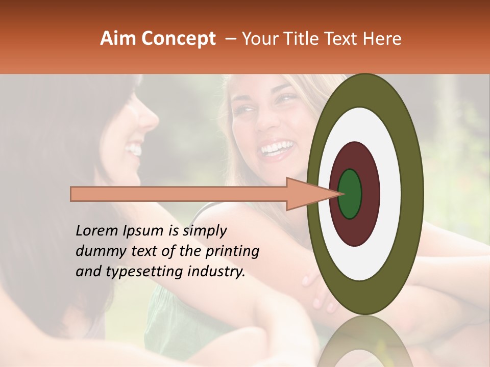 Two Women Sitting Next To Each Other Talking PowerPoint Template