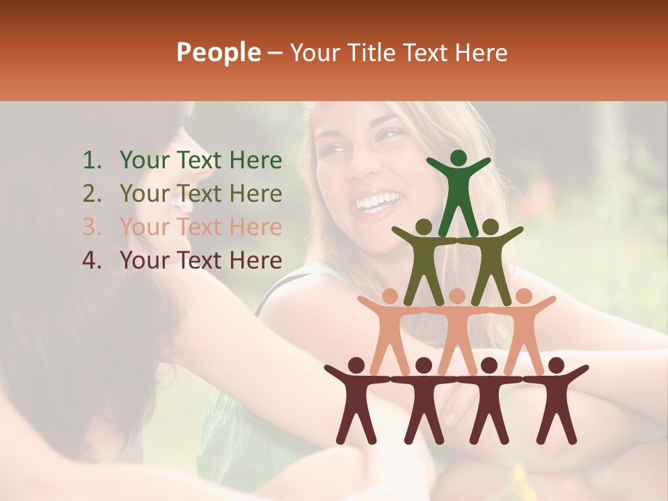 Two Women Sitting Next To Each Other Talking PowerPoint Template