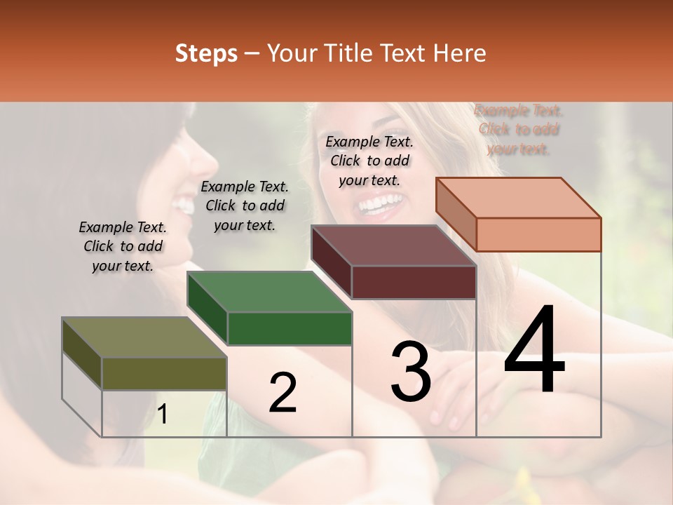 Two Women Sitting Next To Each Other Talking PowerPoint Template