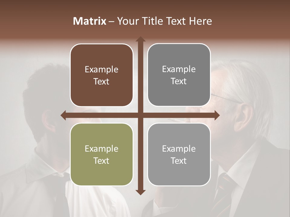 A Man Smoking A Cigarette Next To Another Man PowerPoint Template