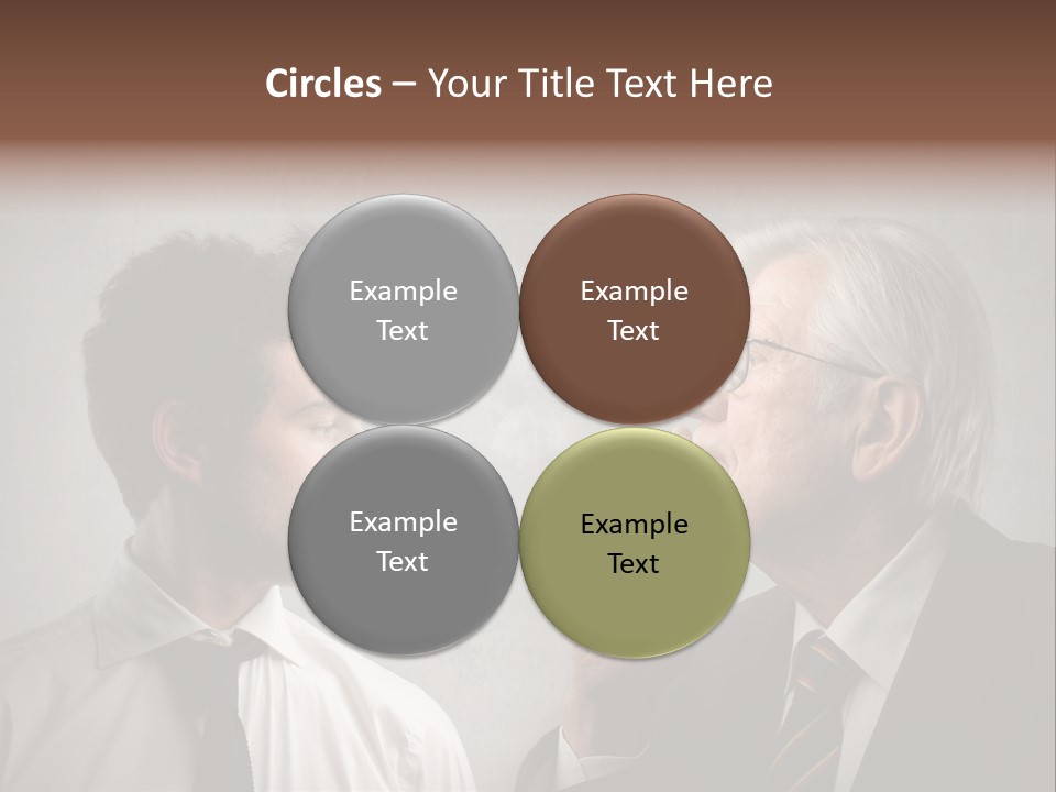 A Man Smoking A Cigarette Next To Another Man PowerPoint Template