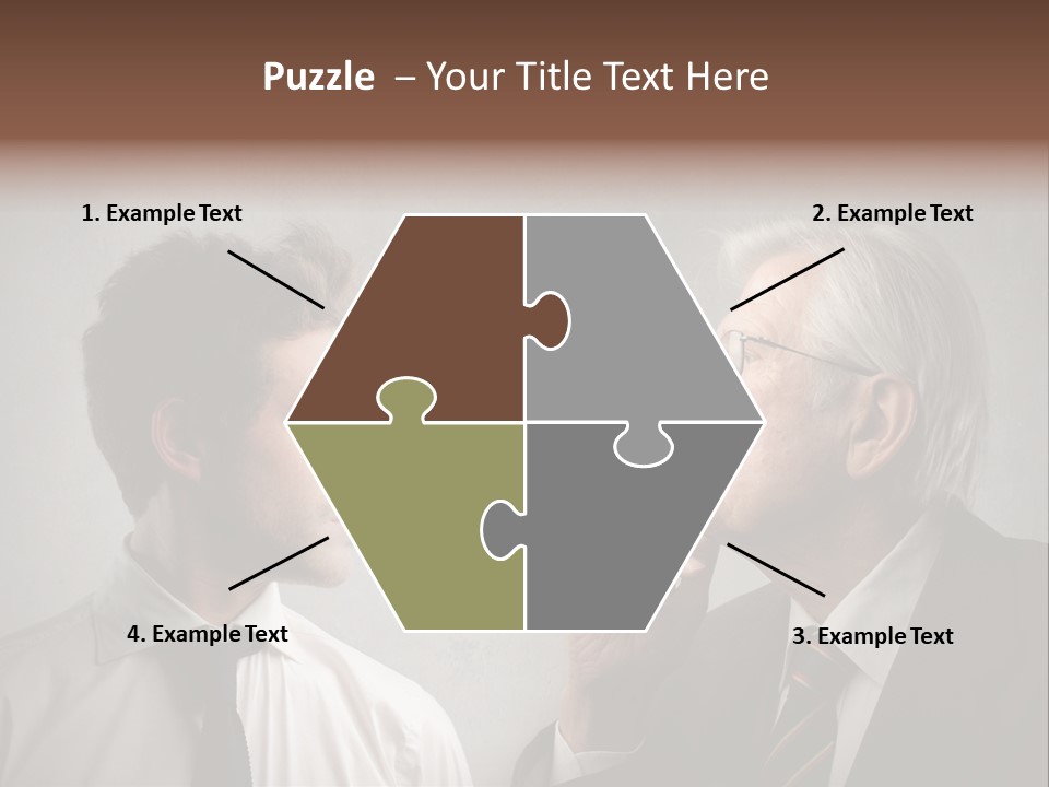 A Man Smoking A Cigarette Next To Another Man PowerPoint Template