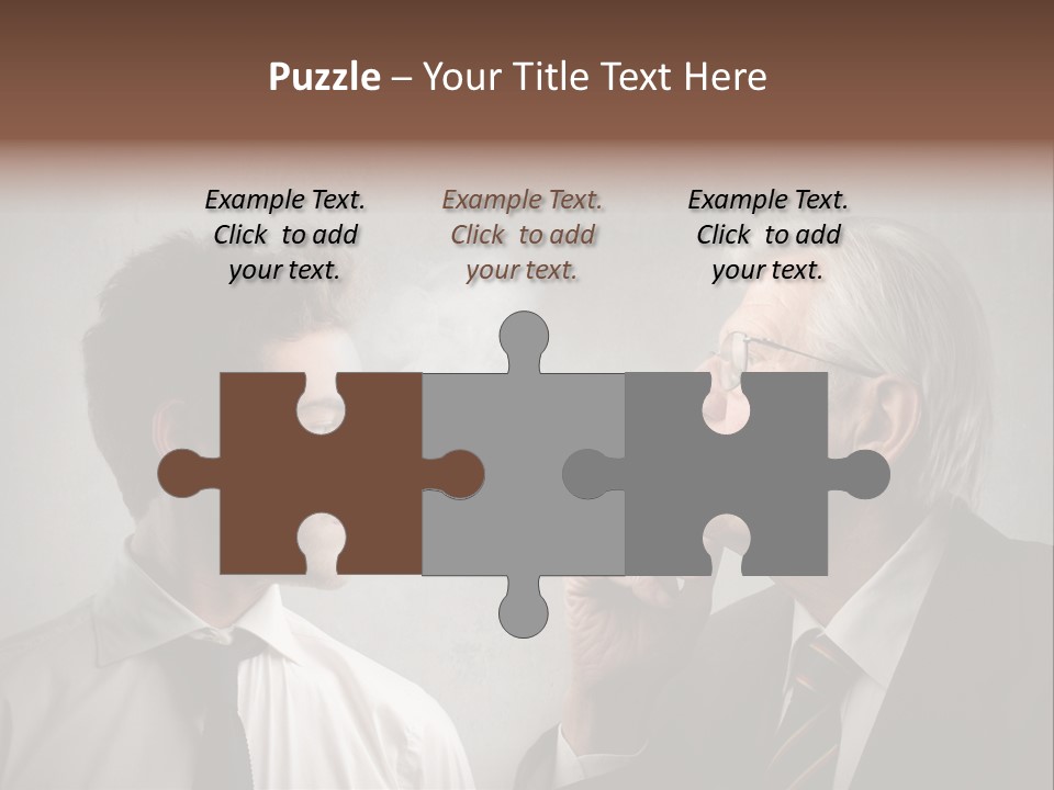 A Man Smoking A Cigarette Next To Another Man PowerPoint Template