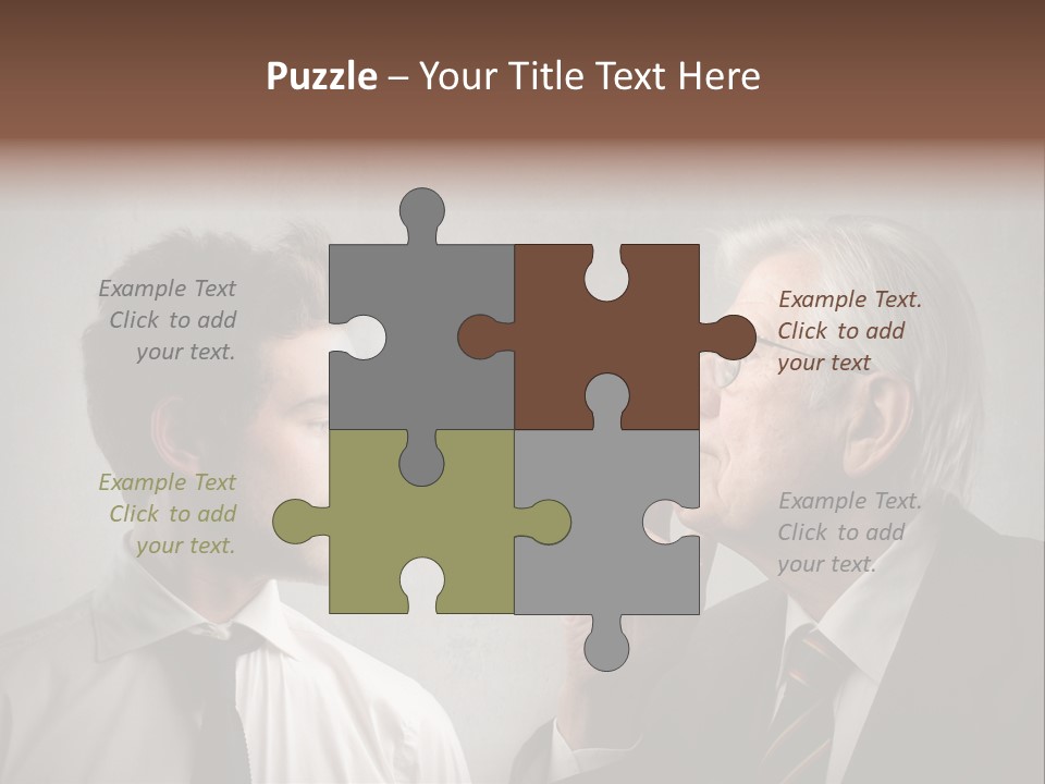 A Man Smoking A Cigarette Next To Another Man PowerPoint Template