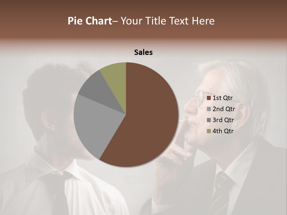 A Man Smoking A Cigarette Next To Another Man PowerPoint Template