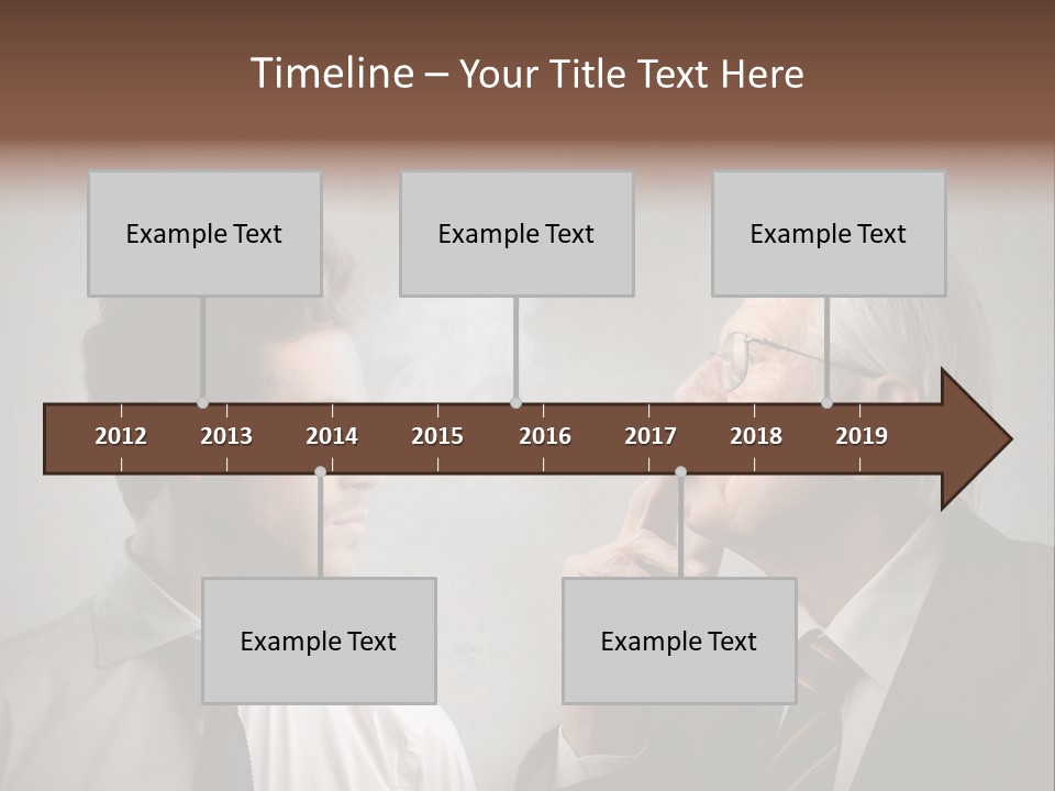 A Man Smoking A Cigarette Next To Another Man PowerPoint Template