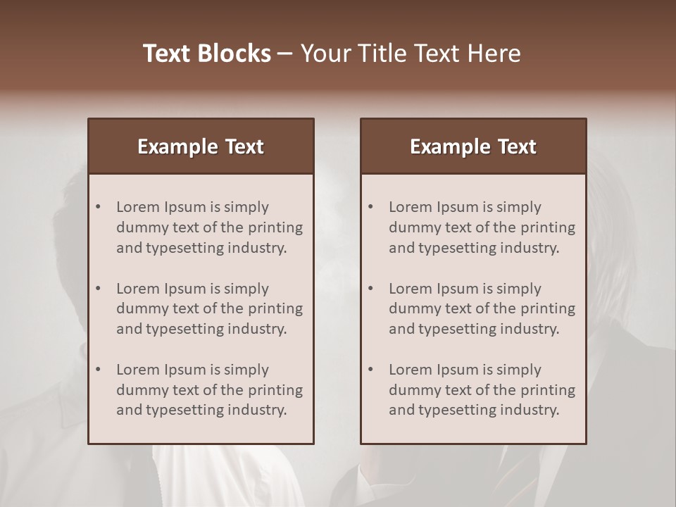 A Man Smoking A Cigarette Next To Another Man PowerPoint Template