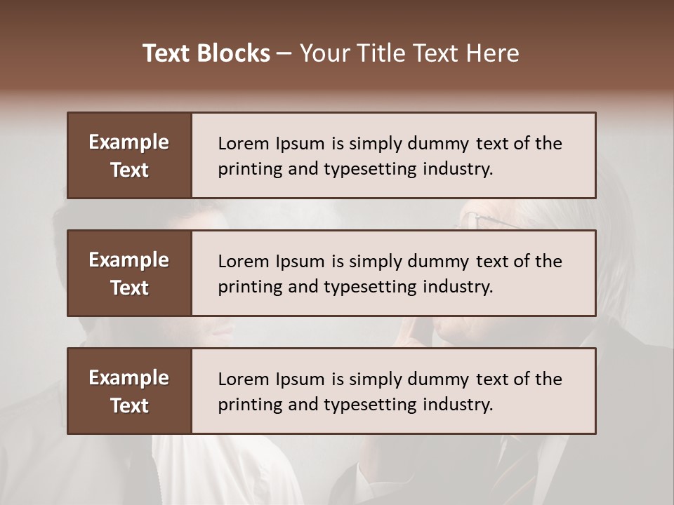A Man Smoking A Cigarette Next To Another Man PowerPoint Template