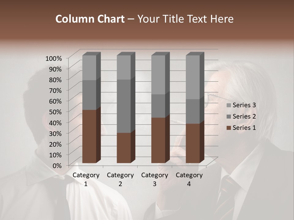 A Man Smoking A Cigarette Next To Another Man PowerPoint Template