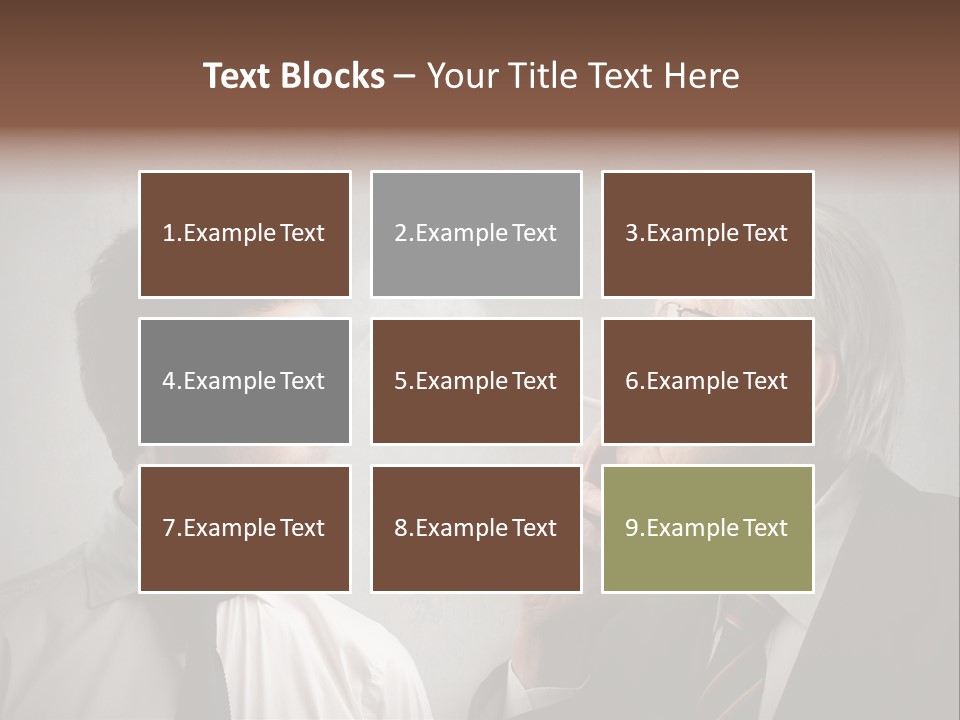 A Man Smoking A Cigarette Next To Another Man PowerPoint Template