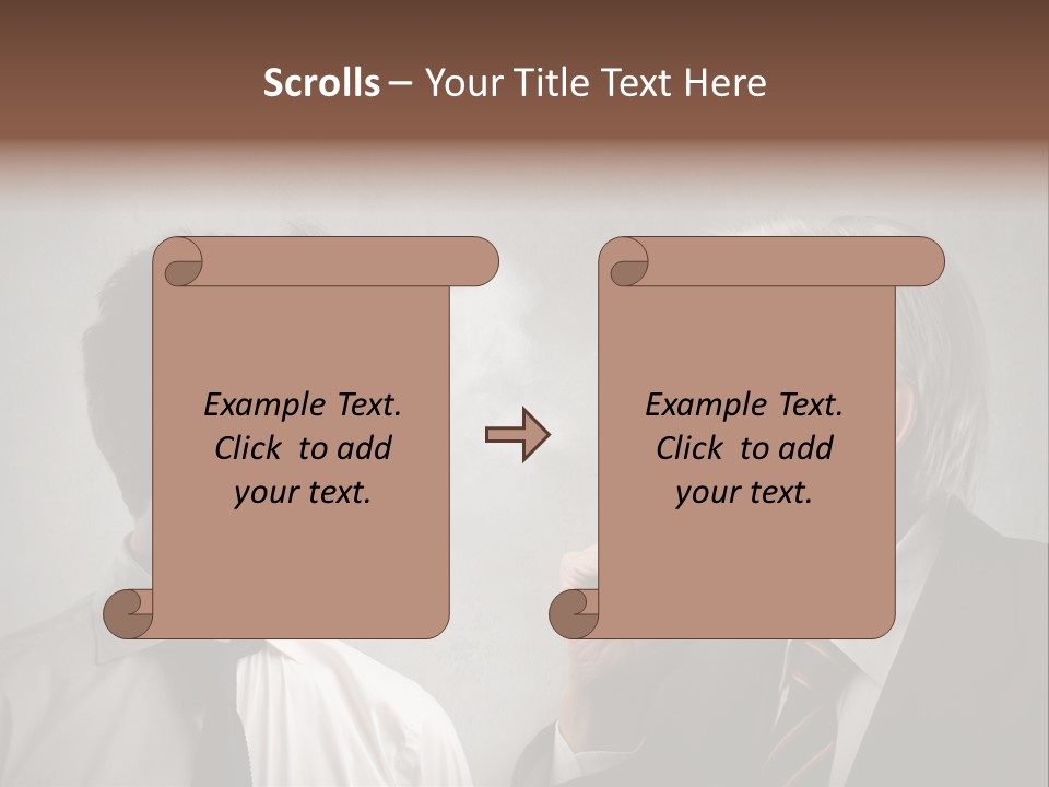 A Man Smoking A Cigarette Next To Another Man PowerPoint Template