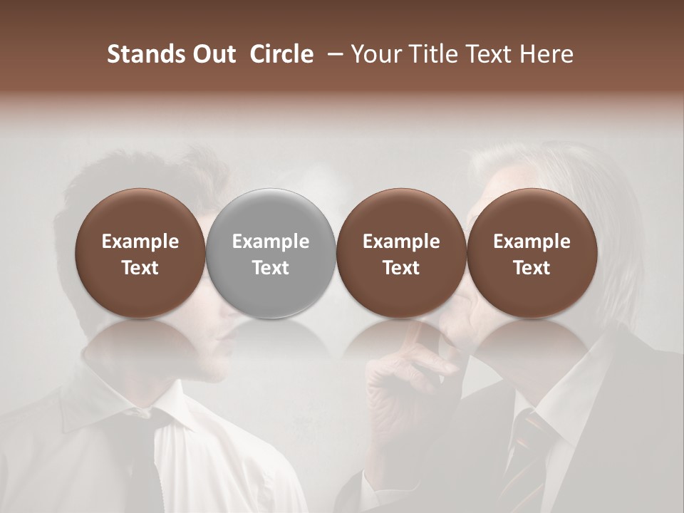 A Man Smoking A Cigarette Next To Another Man PowerPoint Template