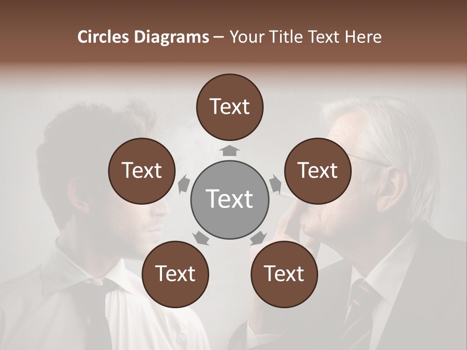 A Man Smoking A Cigarette Next To Another Man PowerPoint Template