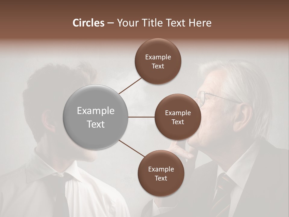 A Man Smoking A Cigarette Next To Another Man PowerPoint Template