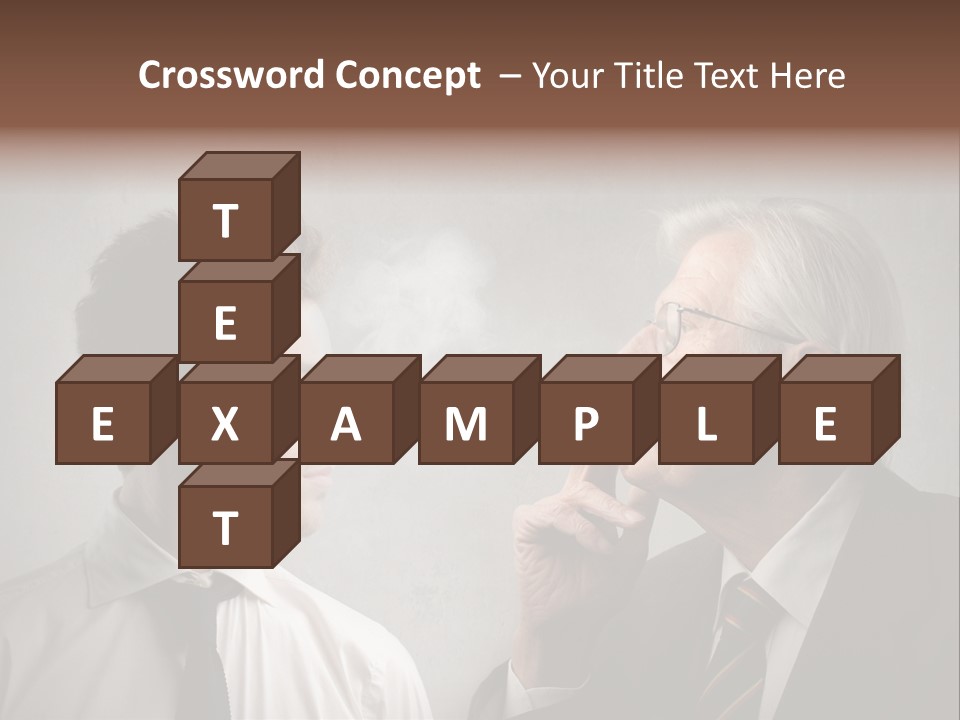 A Man Smoking A Cigarette Next To Another Man PowerPoint Template