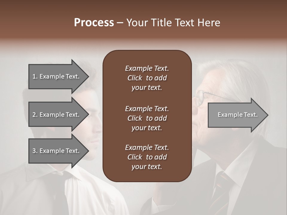A Man Smoking A Cigarette Next To Another Man PowerPoint Template