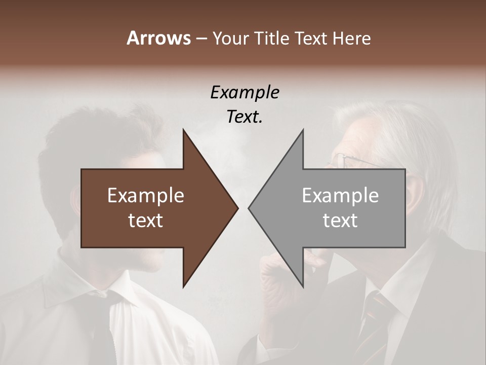 A Man Smoking A Cigarette Next To Another Man PowerPoint Template